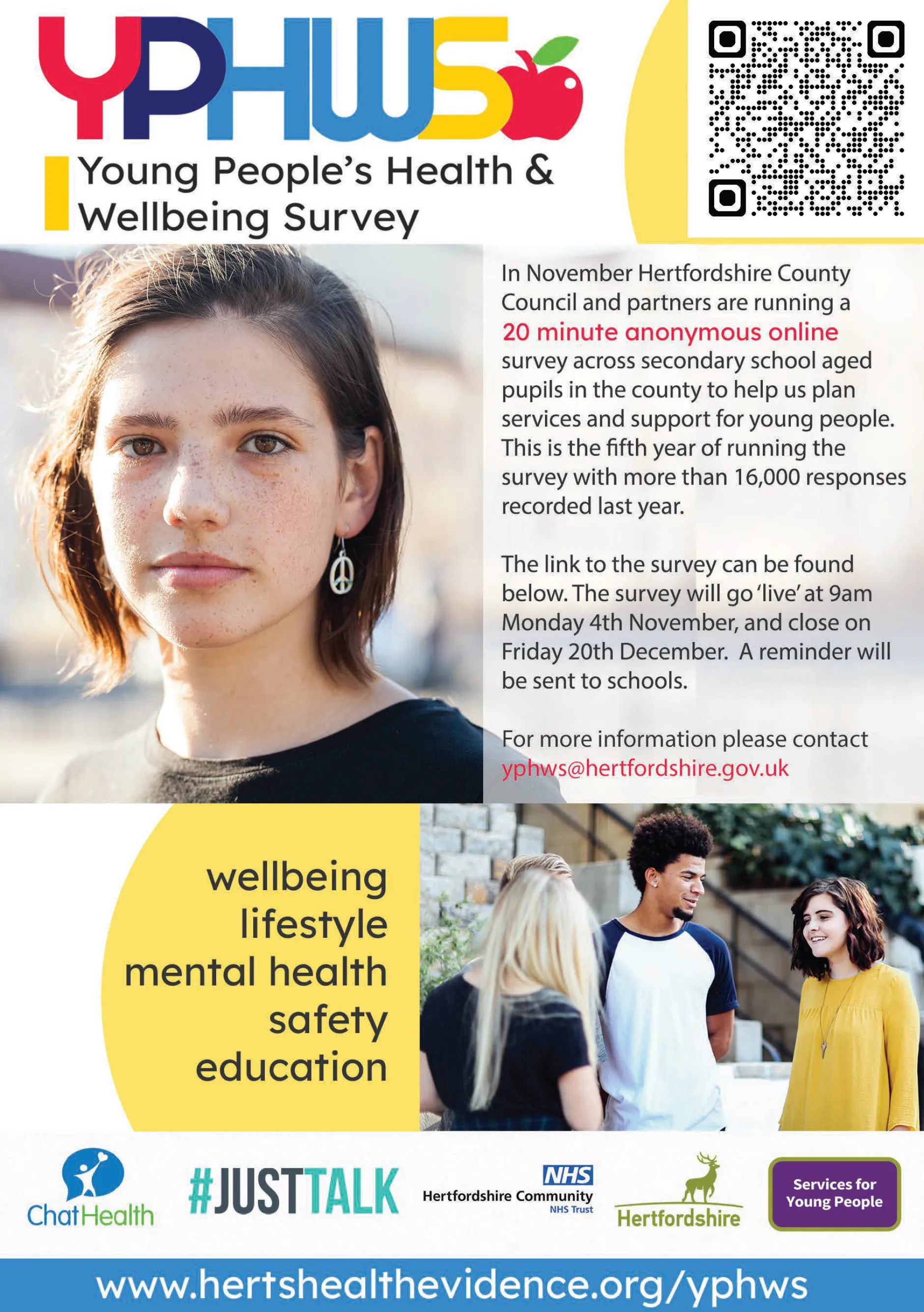 "YPHWS Young Peopk's Health & Wellbeing Survey"