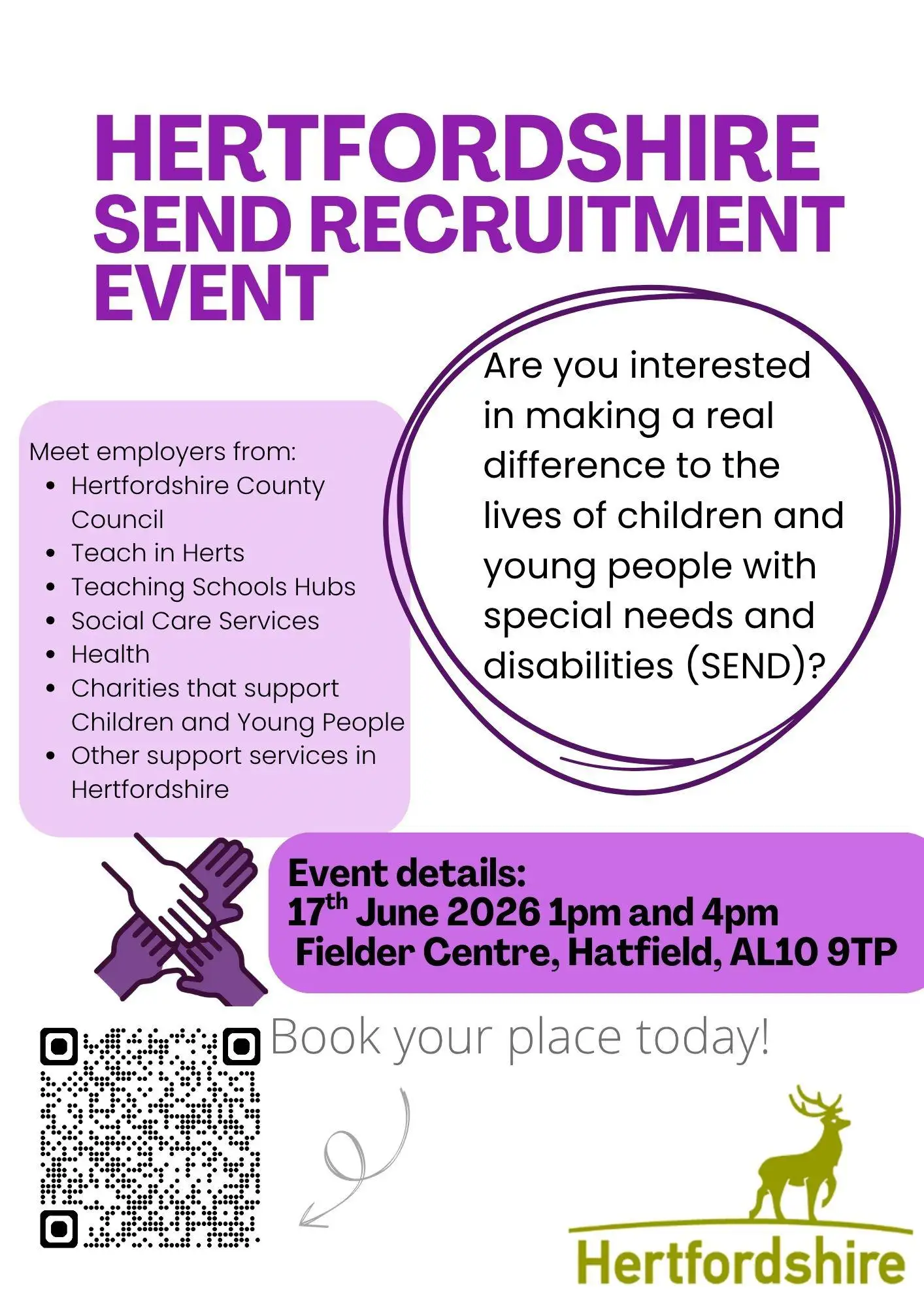 Hertfordshire SEND Recruitment Event